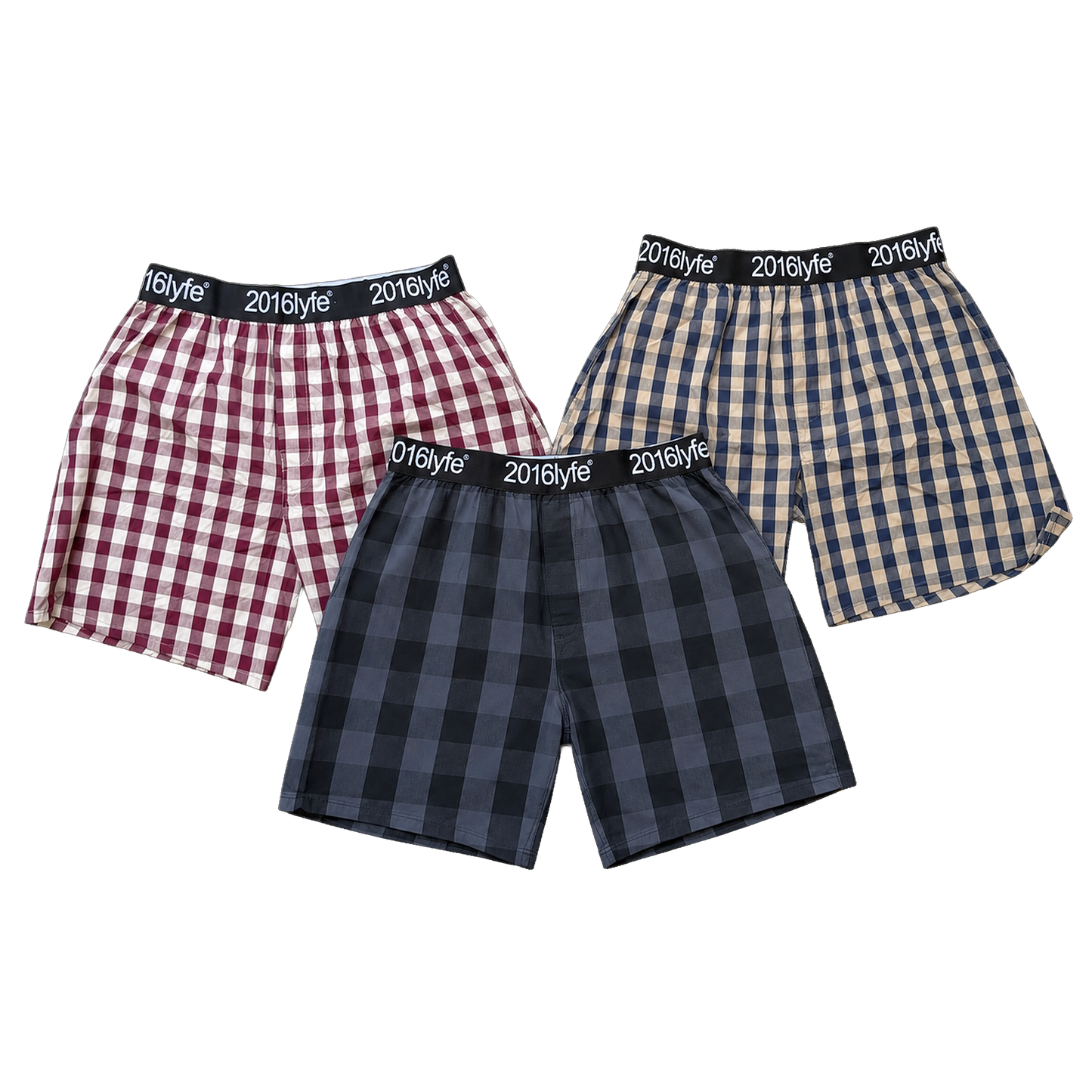 ✶ 2016LYFE PLAID BOXER 3-PACK ✶