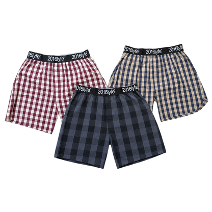 ✶ 2016LYFE PLAID BOXER 3-PACK ✶